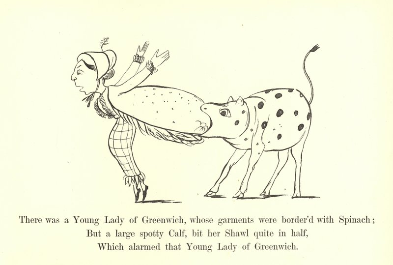 There was a Young Lady of Greenwich, Whose Garments Were Border