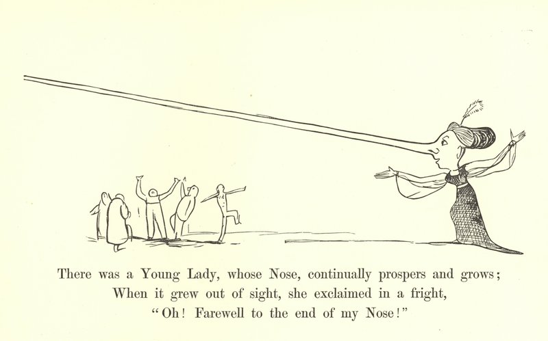 There Was a Young Lady, Whose Nose, Continually Prospers and Grows by Edward Lear