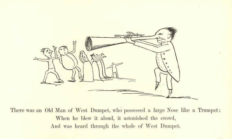 There was an Old Man of West Dumpet, Who Possessed a Large Nose Like a Trumpet by Edward Lear