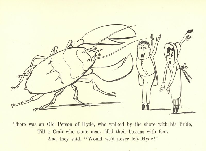 There was an Old Person of Hyde, Who Walked by the Shore with His Bride by Edward Lear