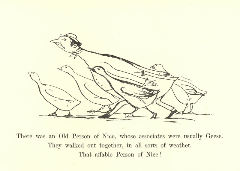 There was an Old Person of Nice, whose associates were usually Geese by Edward Lear