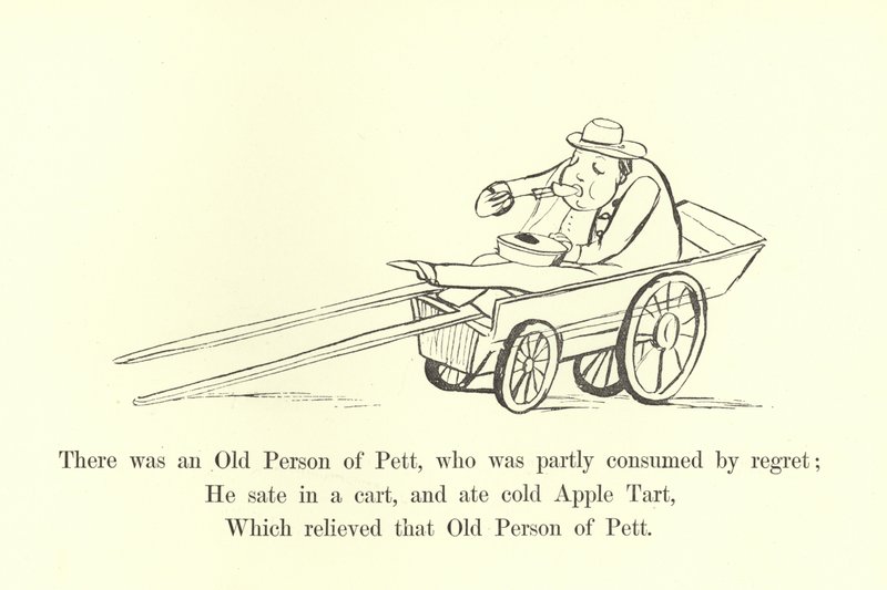 There was an Old Person of Pett, who was partly consumed by regret by Edward Lear
