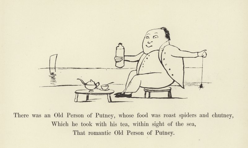 There Was an Old Person of Putney, Whose Food Was Roast Spiders and Chutney by Edward Lear