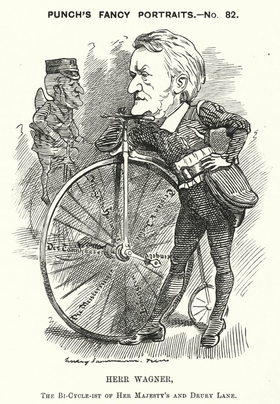 Punch Cartoon: Richard Wagner, German Composer by Edward Linley (after) Sambourne
