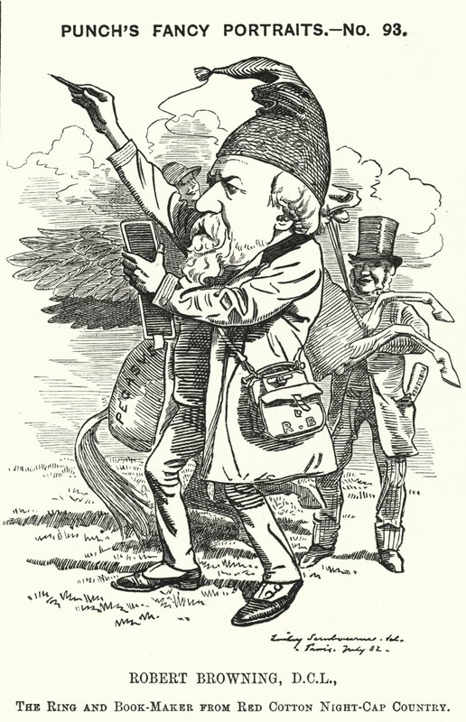 Robert Browning, English poet and playwright by Edward Linley (after) Sambourne
