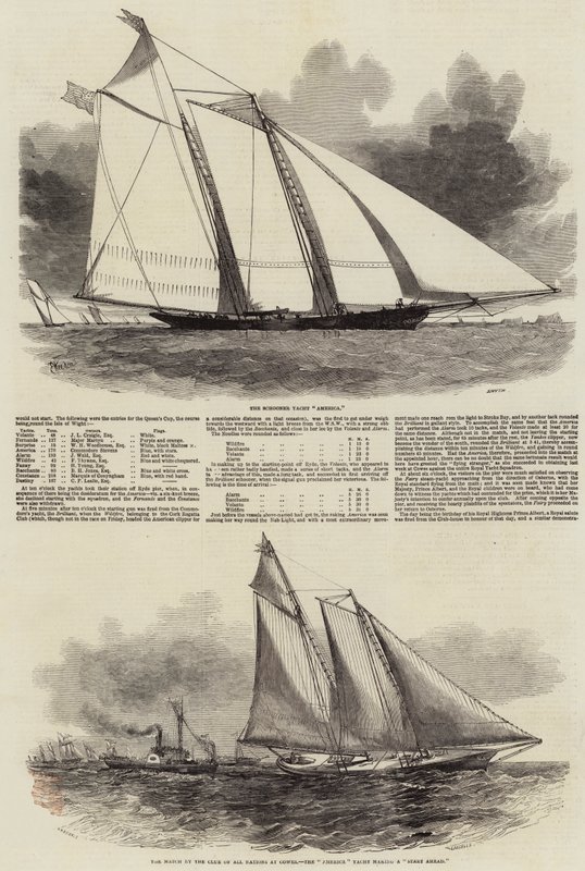 Royal Yacht Squadron Regatta by Edwin Weedon
