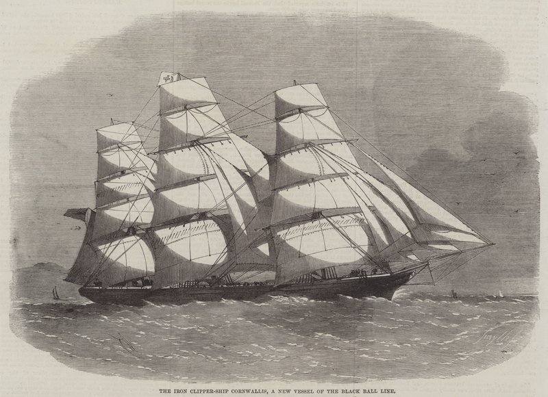 The Iron Clipper-Ship Cornwallis by Edwin Weedon