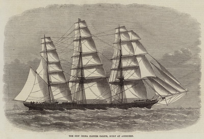 The New China Clipper Caliph, built at Aberdeen by Edwin Weedon