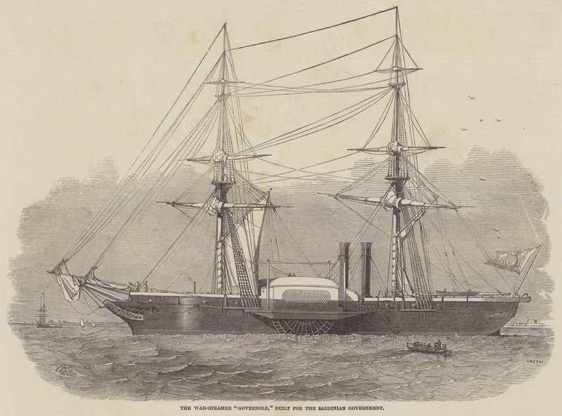 The War-Steamer Governole by Edwin Weedon