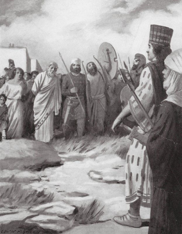 Croesus Led Before Cyrus on the Capture of Sardis by Edwin A. Morrow