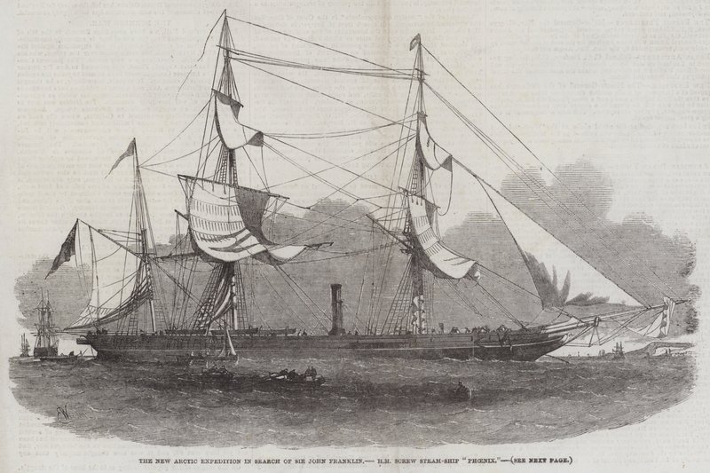 The New Arctic Expedition in Search of Sir John Franklin, HM Screw Steam-Ship Phoenix by Edwin Weedon