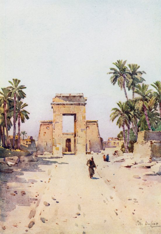 The Gateway of Euergetes, Karnak by Ella Du Cane