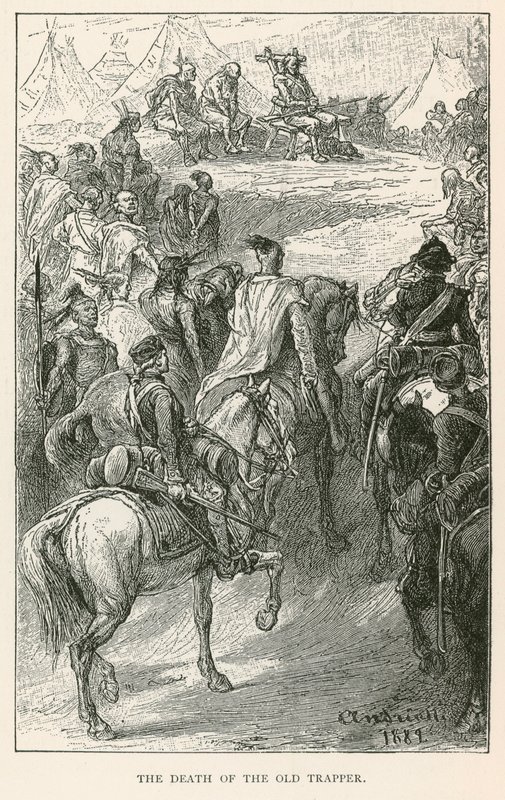 The Death of the Old Trapper by Elviro Michael Andriolli