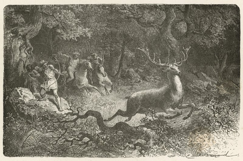 The Hunt in the Bronze Age by Emile Antoine Bayard