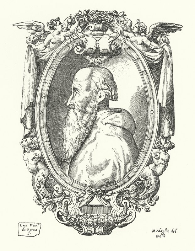 Pietro Bembo, Italian scholar, poet and cardinal by Enea Vico