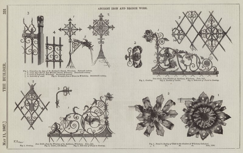 Ancient Iron and Bronze Work by English School