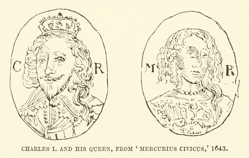 Charles I and his queen, from Mercurius Civicus, 1643 by English School