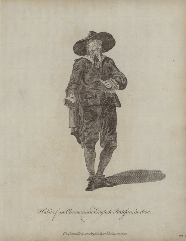 Habit of an Oliverian and English Partisan in 1650 by English School