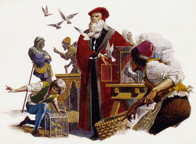 Leonardo Da Vinci by English School