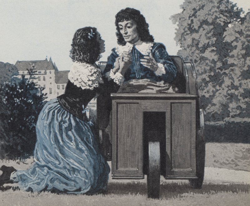 Paul Scarron Tended by His Wife, Later the Marquise De Maintenon by English School