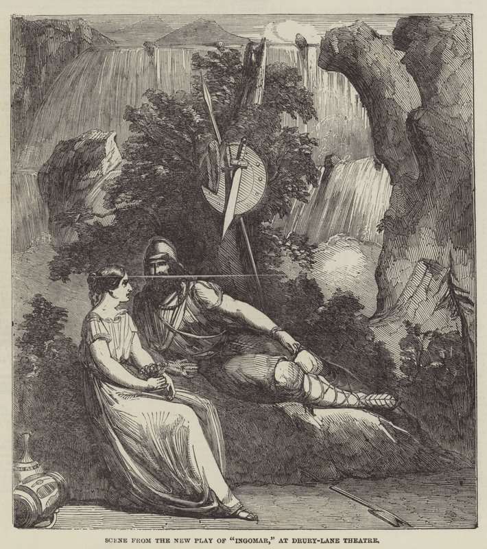 Scene from the New Play of Ingomar, at Drury-Lane Theatre by English School