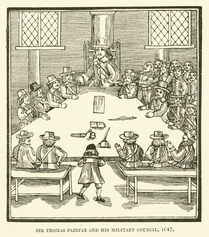 Sir Thomas Fairfax and His Military Council, 1647 by English School