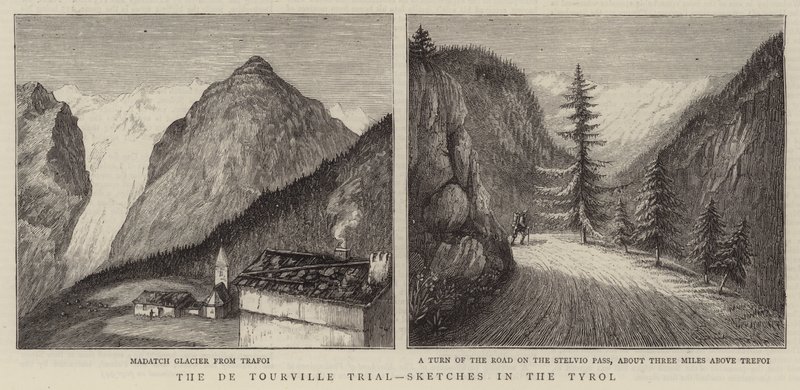 The De Tourville Trial, Sketches in the Tyrol by English School
