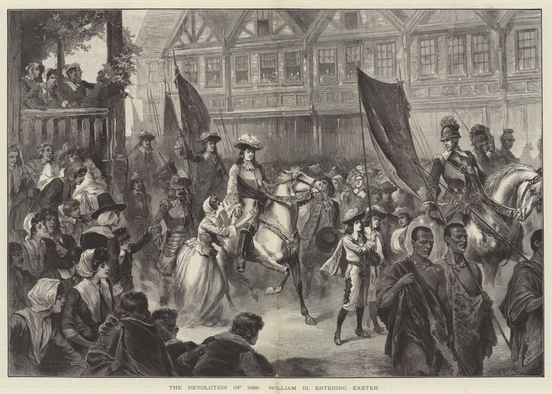 The Revolution of 1688, William III Entering Exeter by English School