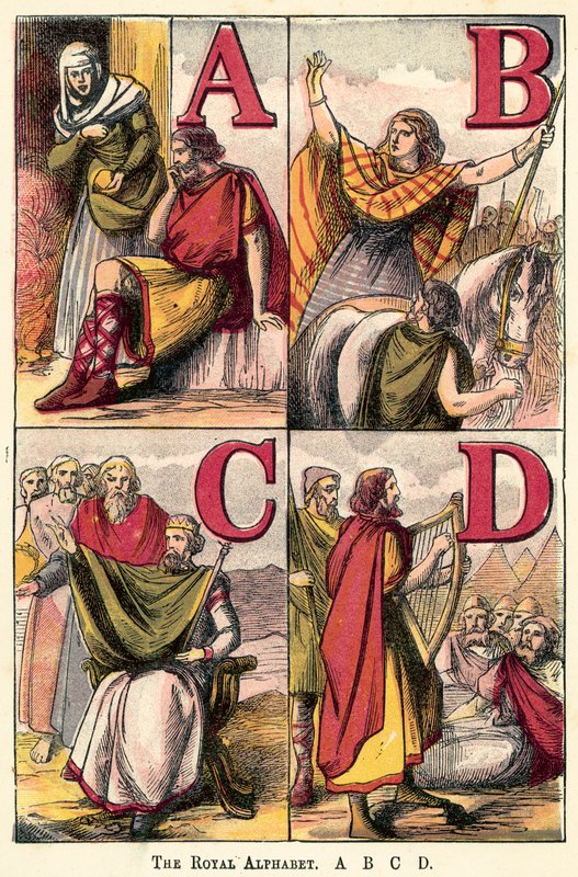 The Royal Alphabet, A, B, C, D by English School