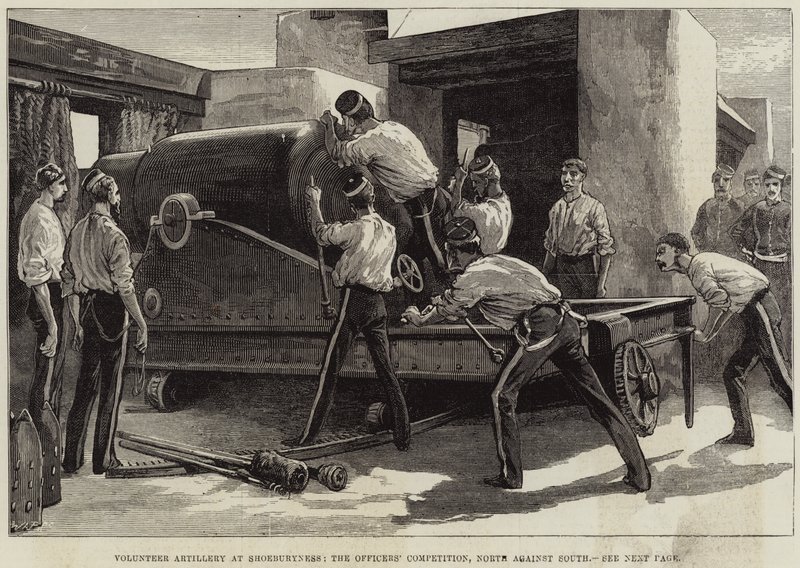 Volunteer Artillery at Shoeburyness, the Officers