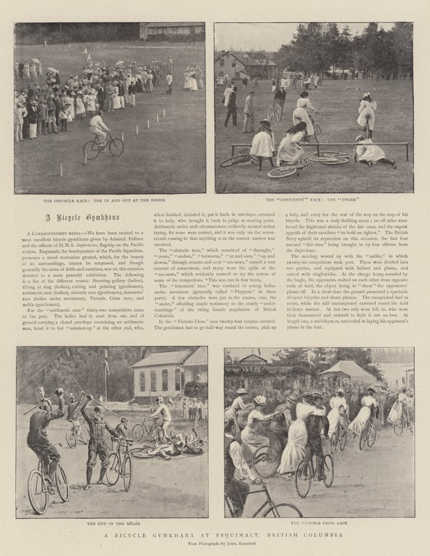 A Bicycle Gymkhana at Esquimalt, British Columbia by English Photographer