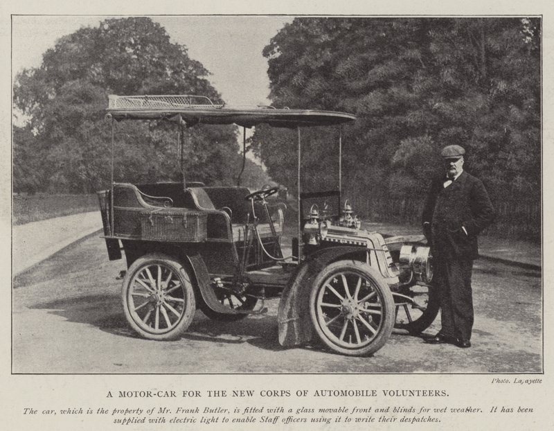 A Motor-Car for the New Corps of Automobile Volunteers by English Photographer