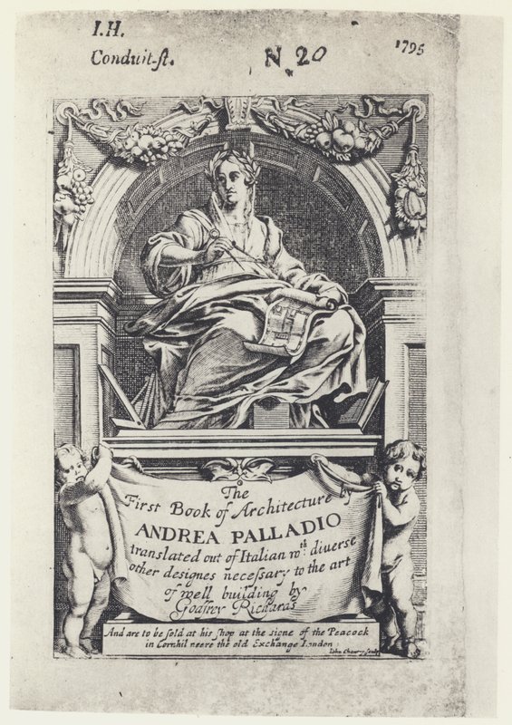 A Palladio, The First Book of Architecture, Tr G Richards 1668 by English Photographer