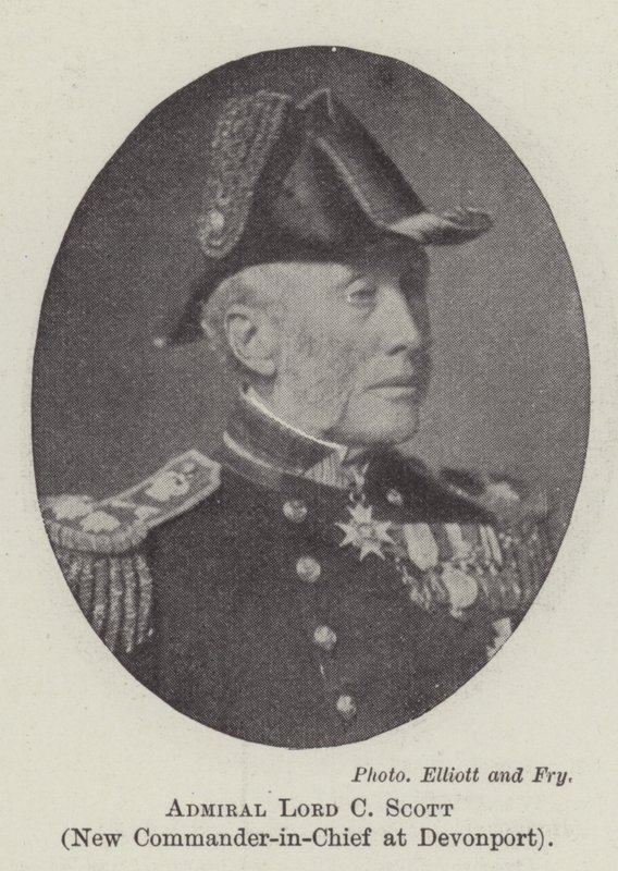 Admiral Lord C Scott, New Commander-in-Chief at Devonport by English Photographer
