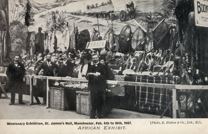 African Exhibit, Missionary Exhibition, St James’s Hall, Manchester, 6 to 16 February 1907 by English Photographer