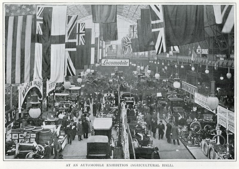 At an Automobile Exhibition (Agricultural Hall) by English Photographer