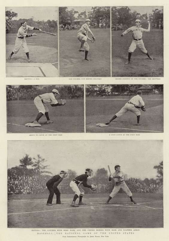 Baseball, the National Game of the United States by English Photographer