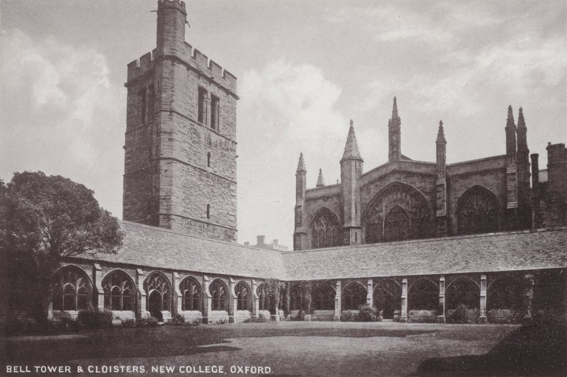 Bell Tower and Cloisters, New College, Oxford by English Photographer