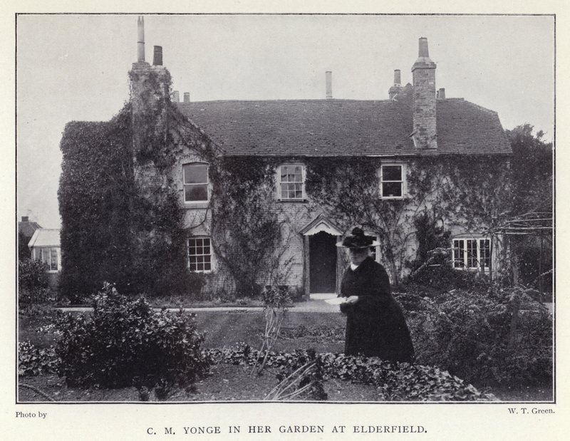 C M Yonge in Her Garden at Elderfield by English Photographer