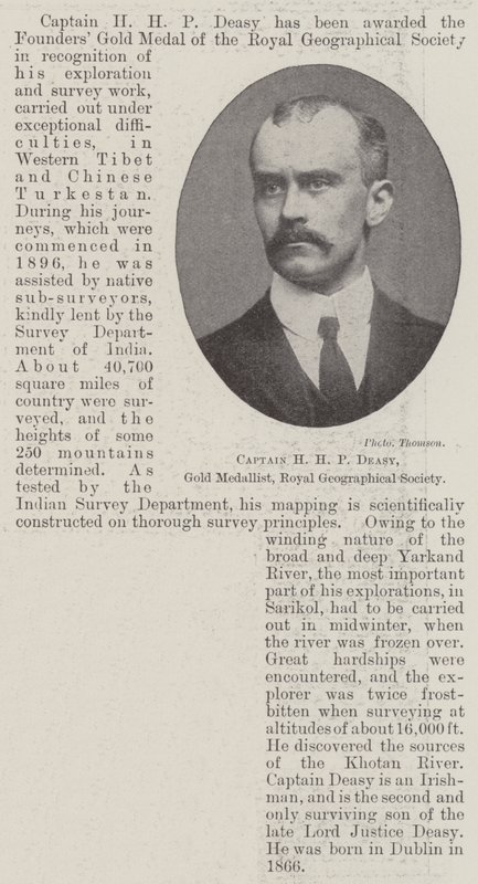 Captain H H P Deasy, Gold Medallist, Royal Geographical Society by English Photographer