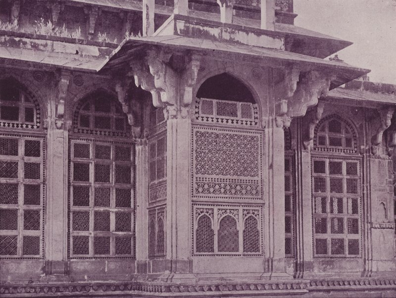 Carved Fretwork Window, Gwalior by English Photographer