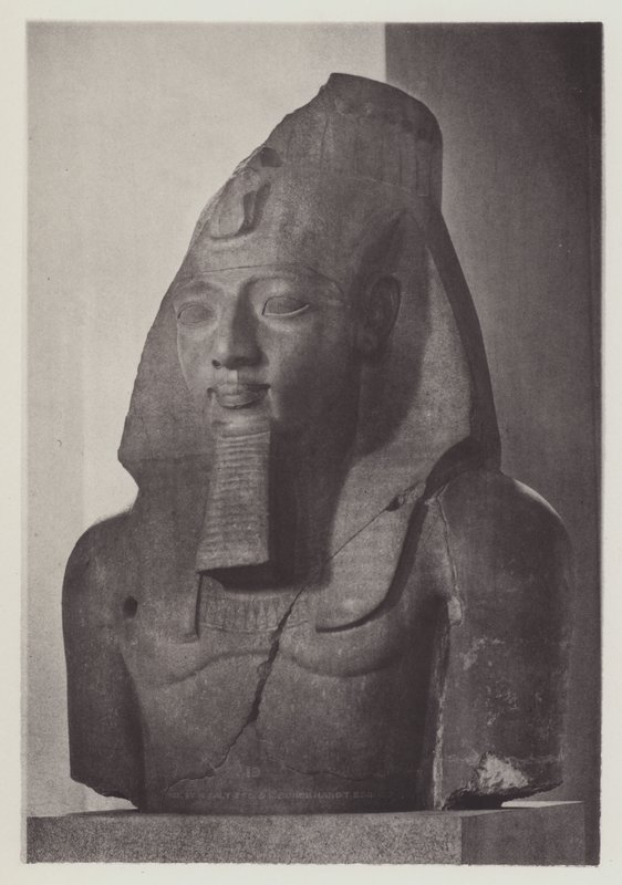 Colossal Head of Rameses II by English Photographer