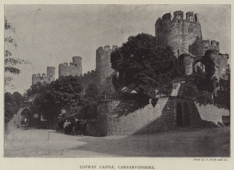Conway Castle, Carnarvonshire by English Photographer