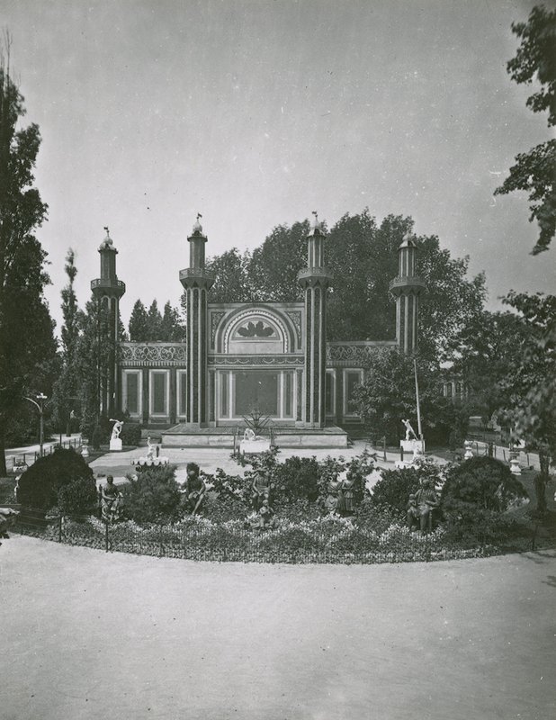 Cremorne Gardens, London: Fireworks Temple by English Photographer