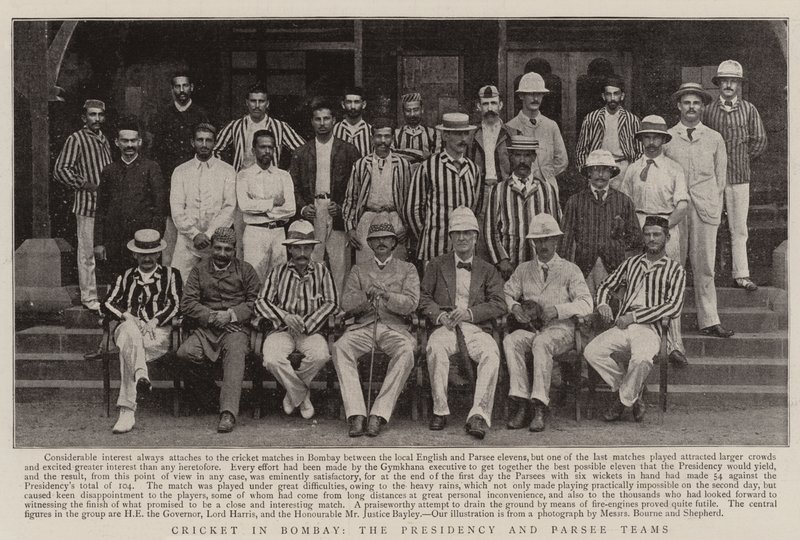 Cricket in Bombay, the Presidency and Parsee Teams by English Photographer