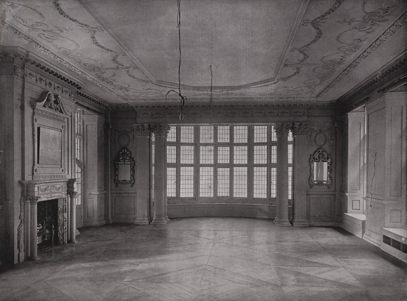 Drawing-Room, looking into Bay, Ashorne Hill House, near Leamington, England by English Photographer