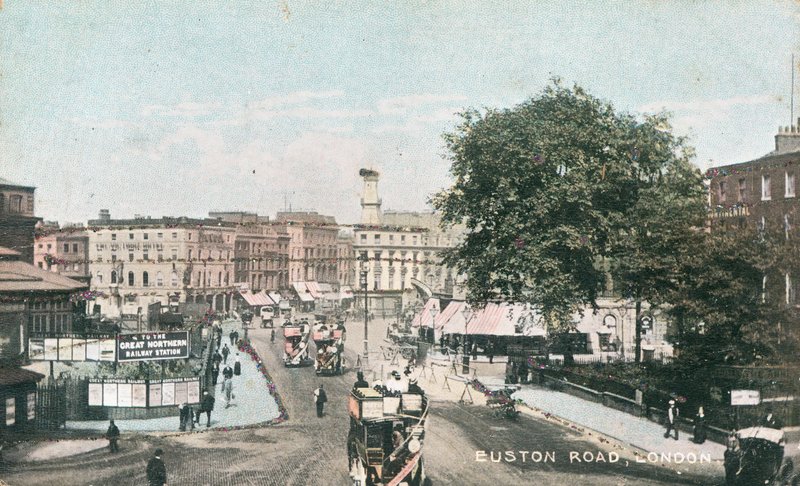 Euston Road in London by English Photographer