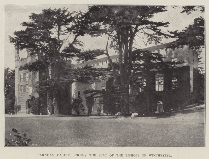 Farnham Castle, Surrey, the Seat of the Bishops of Winchester by English Photographer