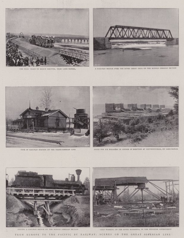 From Europe to the Pacific by Railway, Scenes on the Great Siberian Line by English Photographer