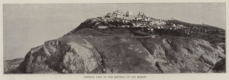 General View of the Republic of San Marino by English Photographer